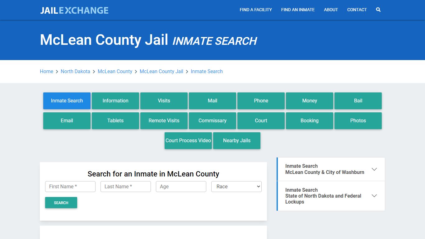 McLean County Jail, ND Inmate Search: Roster & Mugshots